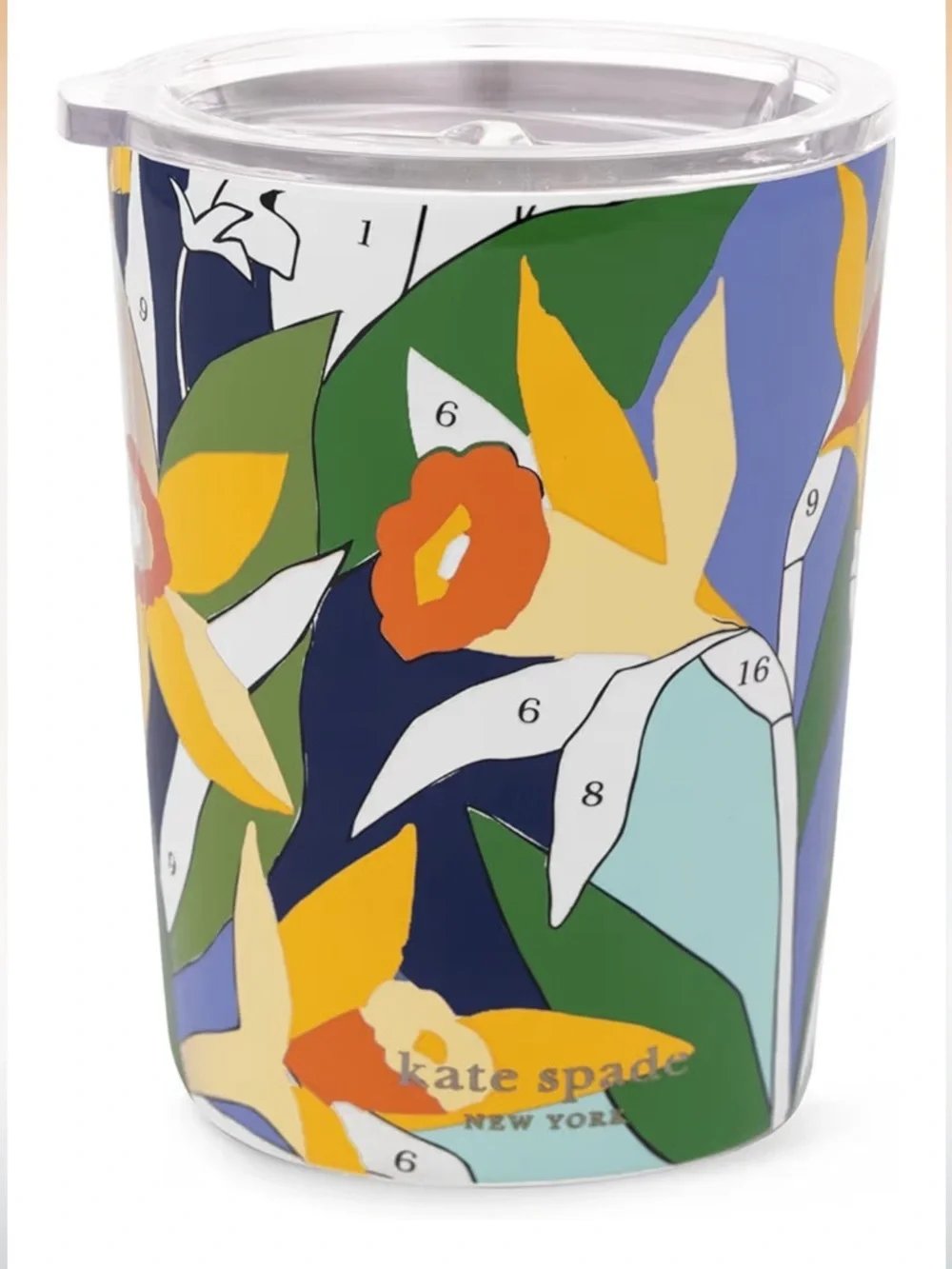 Kate Spade New York Floral Stainless Steel Tumbler 12 oz Insulated Cup